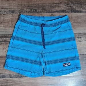 Patagonia Baggies 5.5" Size Small in Ocean Blue Stripe